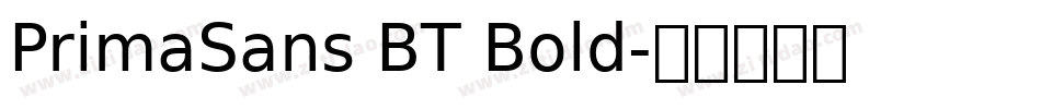 PrimaSans BT Bold字体转换